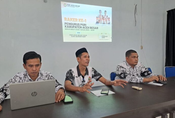 PGRI Aceh Besar Gelar Raker Perdana