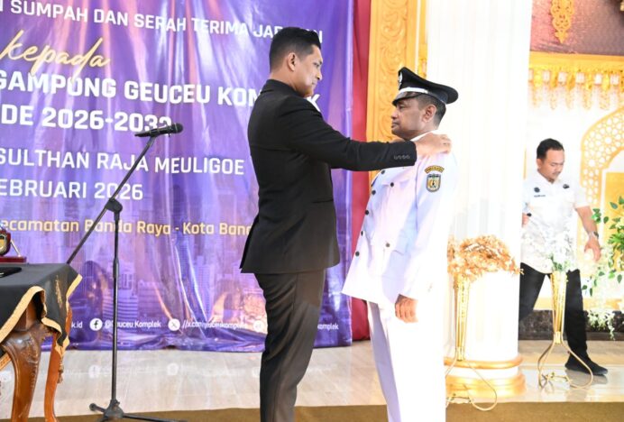 Resmi Dilantik, Asnawi Kumar Nahkodai Gampong Geuceu Komplek Periode 2026–2032