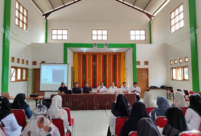 Disdikbud Aceh Besar Gelar Sosialisasi Pojok Pajak Tahunan di SMPN 3