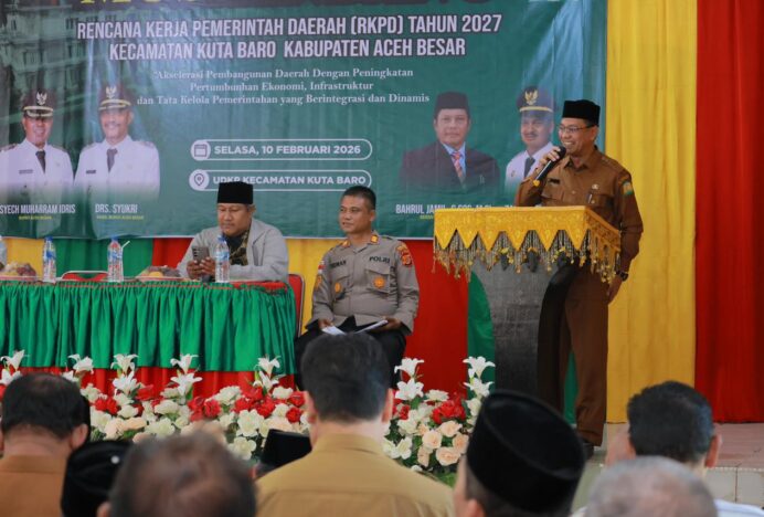 Musrenbang RKPD 2027, Kuta Baro Dorong Peningkatan Infrastruktur dan Kesejahteraan Masyarakat