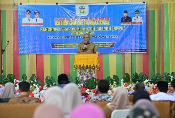 Buka Musrenbang Kuta Malaka, Farhan AP: Usulan Musrenbang Harus Berjenjang dan Bebas Program Siluman