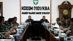 Pimpin Sidang Pankar UKP, Dandim 0101/KBA Tekankan Objektivitas dalam Pembinaan Karier Prajurit