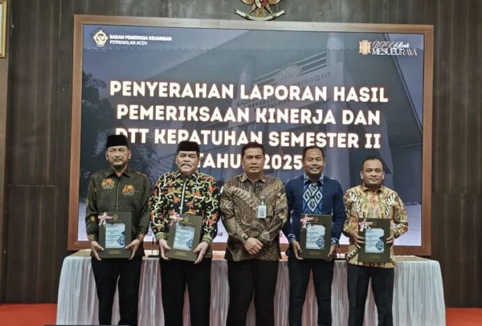 Ketua DPRK Bireuen Terima LHP Semester II Tahun 2025 dari BPK RI