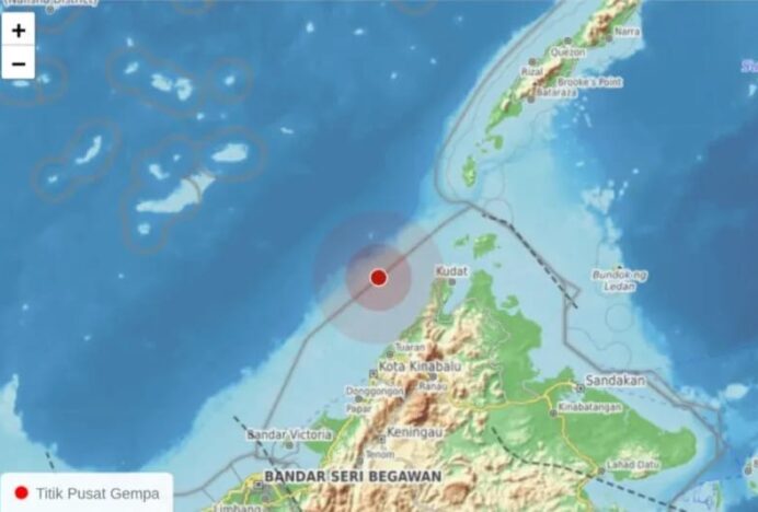 Gempa Bumi Magnitudo 7,1 di Sabah