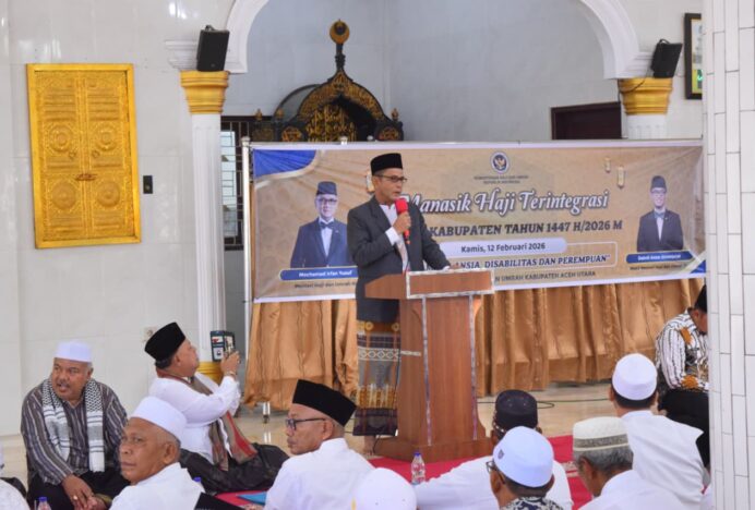 Manasik Haji Terintegrasi Tingkat Kabupaten Aceh Utara Tahun 2026 M Dibuka Langsung Oleh Asisten I