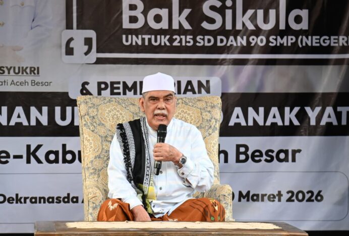 Abu Ulee Titi Apresiasi Program Beut Kitab Bak Sikula dan Santunan Anak Yatim Pemkab Aceh Besar
