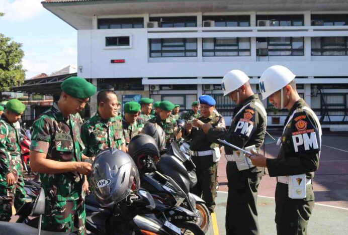 Denpom IV/2 Yogyakarta Gelar Operasi Gaktib di Korem 072/Pamungkas