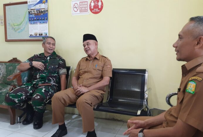 Camat Blang Bintang dan Danlanud SIM Perkuat Koordinasi Antar Lembaga