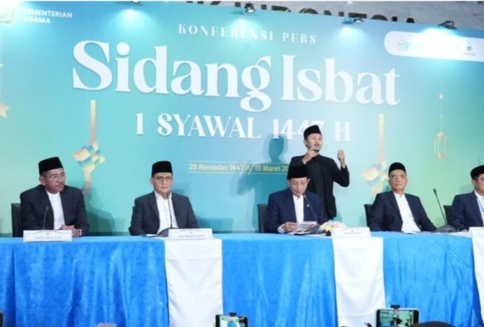 Pemerintah Tetapkan 1 Syawal 1447 H Sabtu 21 Maret 2026