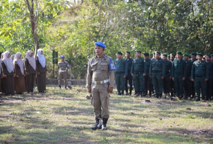 Satpol PP dan WH Aceh Besar Siagakan Petugas Amankan Pawai Takbir Idul Fitri di Kota Jantho