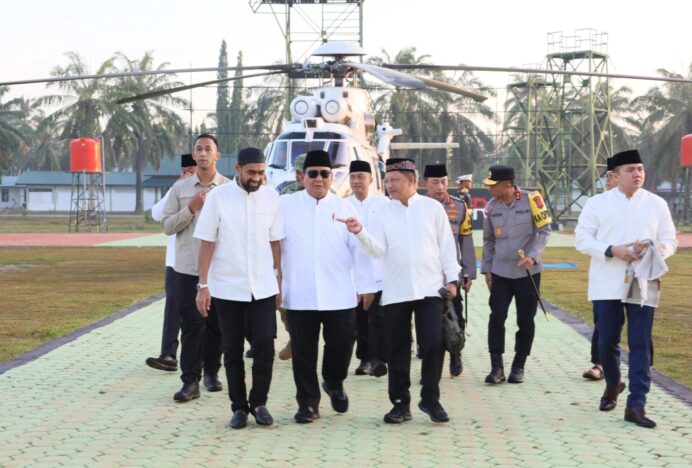 Presiden Prabowo Shalat Idul Fitri di Aceh Tamiang