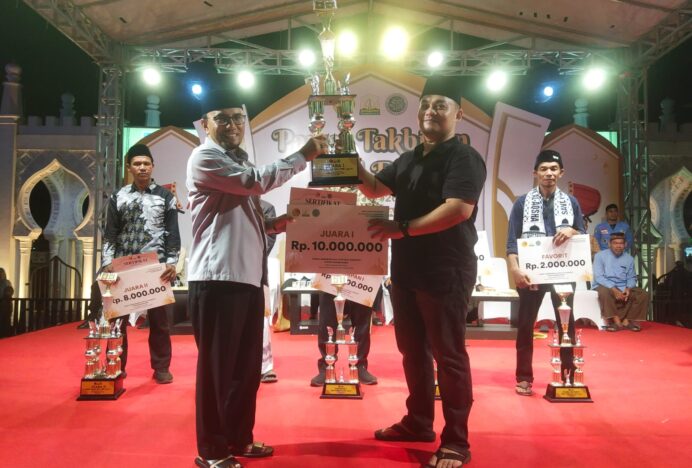 Gampong Punie Aceh Besar Juara Pawai Takbir Idul Fitri 1447 H Provinsi Aceh
