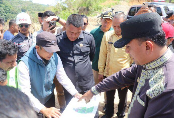 Wabup Muchsin Monitoring Perbaikan Jalan di Celala