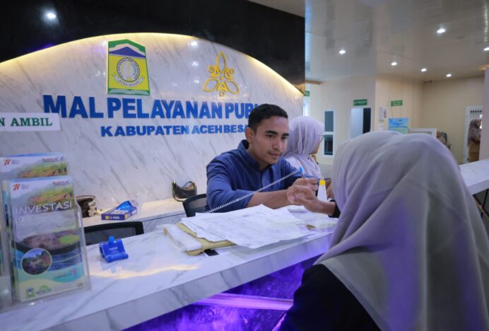 Pelayanan Publik di MPP Aceh Besar Kembali Ramai Pasca Idul Fitri 1447 H