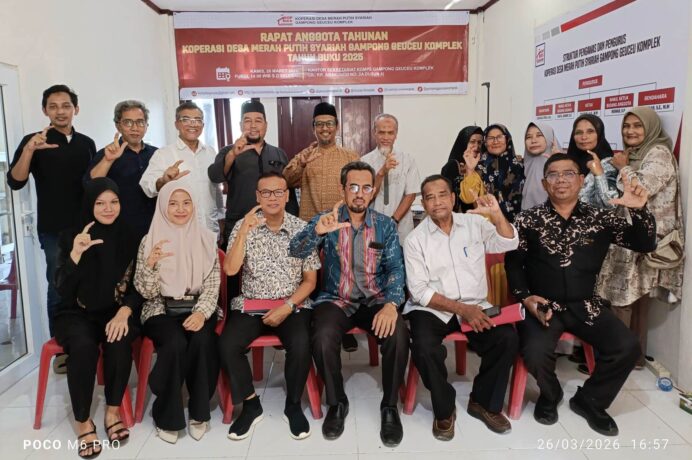 Kopdes Merah Putih Syariah Geuceu Komplek Sukses Gelar RAT Pertama