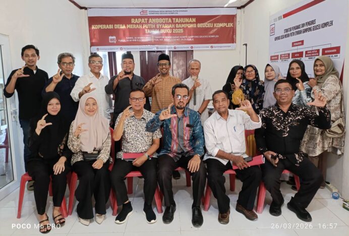 Kopdes Merah Putih Syariah Geuceu Komplek Sukses Gelar RAT Pertama