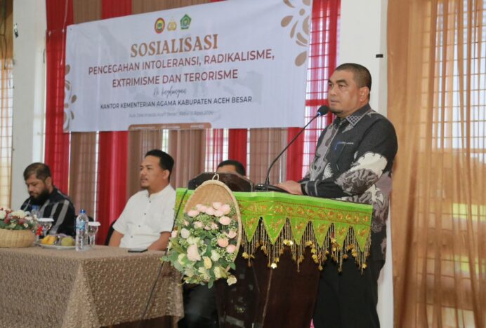Kemenag Aceh Besar Gandeng Densus 88 Sosialisasi Pencegahan Radikalisme dan Terorisme