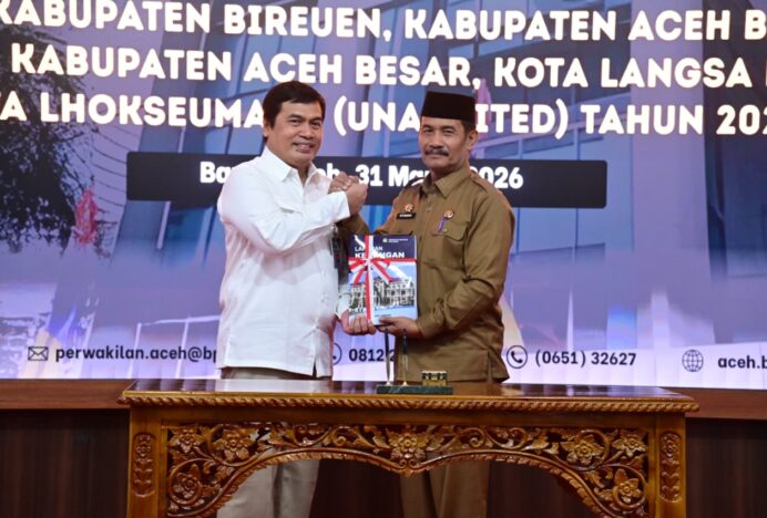 Wakil Bupati Aceh Besar Serahkan LKPD Tahun 2025 ke BPK Aceh