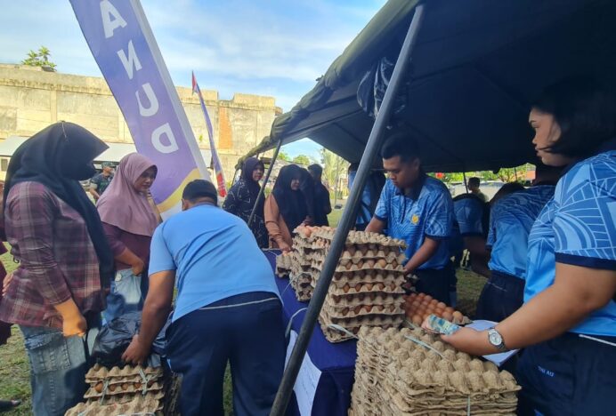 Lanud SIM Gelar Bazar Pasar Murah, Ringankan Beban Warga Blang Bintang