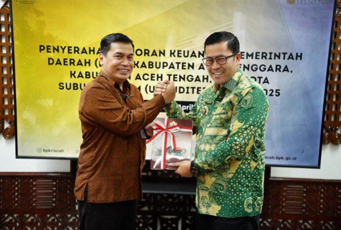 Pemkab Aceh Tengah Tepat Waktu Serahkan LKPD Tahun 2025 ke BPK RI