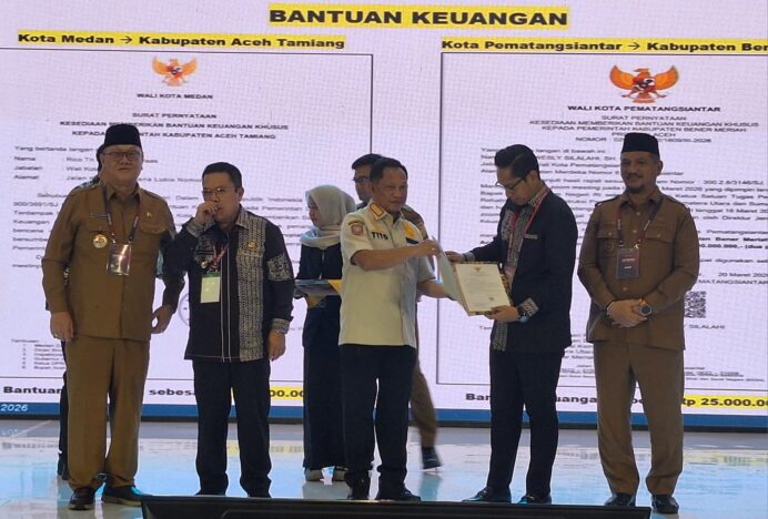 Delapan Daerah di Sumut Hibahkan Rp260 Miliar untuk Penanganan Bencana di Aceh