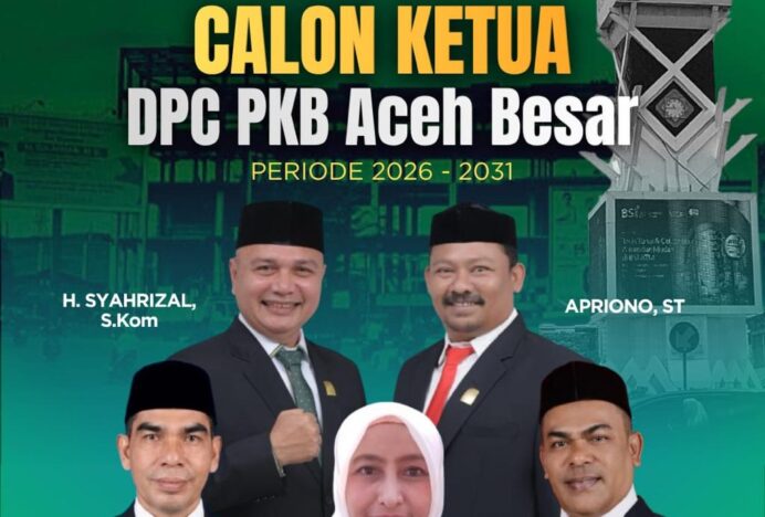 Lima Kandidat Ketua DPC PKB Aceh Besar Siap Ikuti UKK
