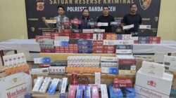 Polresta Banda Aceh Amankan Dua Mahasiswa dengan 618 Slop Rokok Ilegal