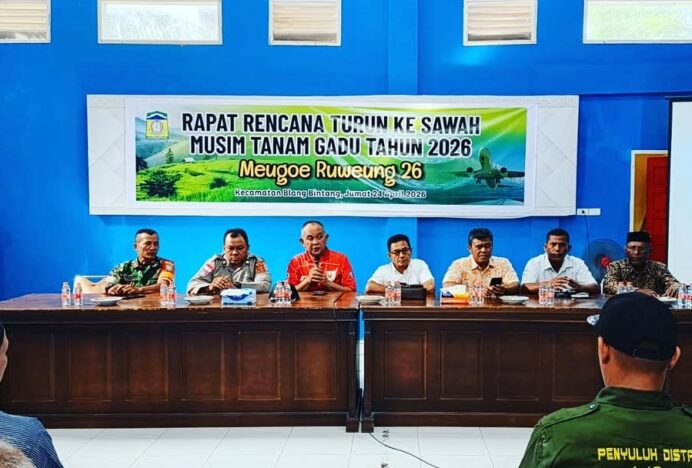 Percepat Tanam Padi 2026, Kecamatan Blang Bintang Perkuat Kesiapan Lahan dan Irigasi