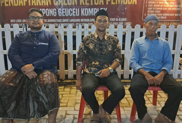 Syafrizal Terpilih sebagai Ketua Pemuda Geuceu Komplek Periode 2026-2029