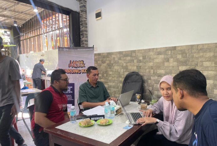 Permudah Wajib Pajak, KPP Pratama Banda Aceh Buka Layanan di Warung Kopi