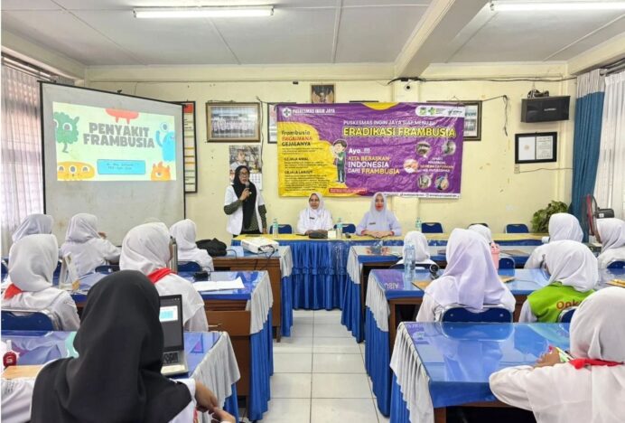Puskesmas Ingin Jaya Gencarkan Sosialisasi dan Deteksi Dini Frambusia di MIN 27 Aceh Besar