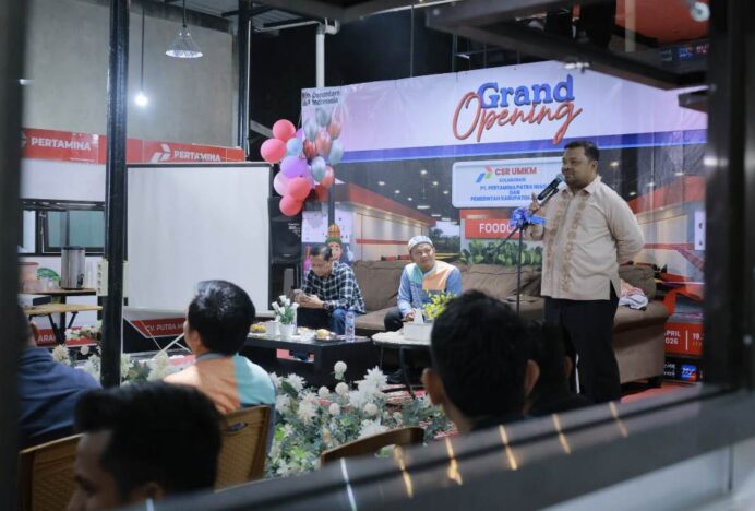 Pemkab Aceh Besar Apresiasi Grand Opening CSR UMKM Foodcourt Meunasah Mon Pertamina
