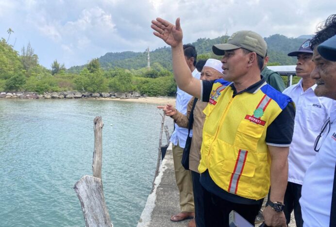 Bupati Aceh Besar Tinjau Kampung Nelayan Merah Putih di Pulo Aceh