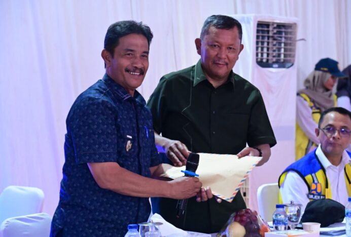 Wabup Syukri Serahkan Usulan Pembangunan Embung dan Waduk kepada Komisi V DPR RI