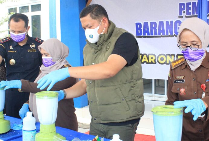 BNN Aceh Musnahkan Hampir 5 Kg Sabu Hasil Ungkap Kasus di Bireuen