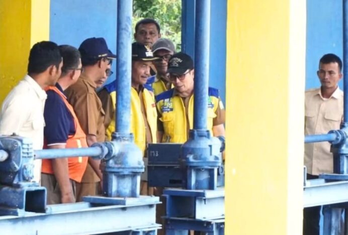 Pemkab Aceh Besar Resmi Mulai Musim Tanam Gadu 2026, Pintu Intake Bendungan Krueng Aceh Dibuka