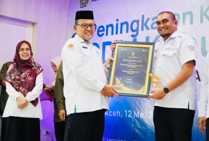 Kemenag Aceh Besar Sabet Dua Penghargaan Tarbaik I Anugerah KHA 2026