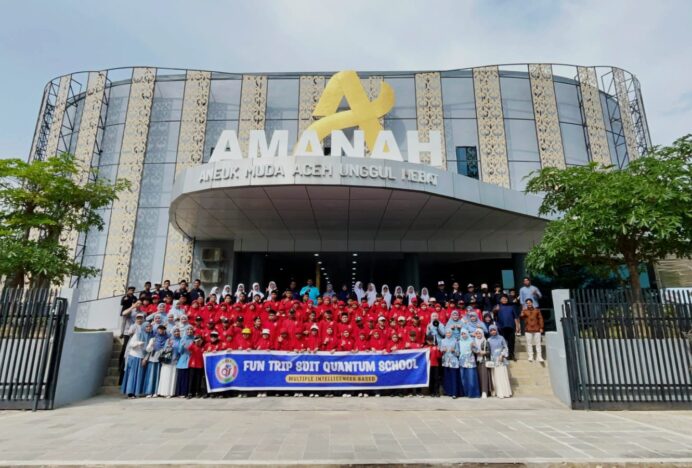 340 Siswa dan Guru SDIT–SMPIT Quantum School Jelajahi 12 Sektor Industri Kreatif di Gedung Amanah Aceh