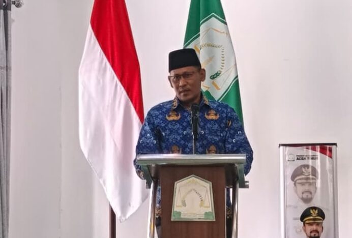 Pelantikan PD PGMI Aceh Timur dan Seminar Pendidikan Era AI Digelar di Pendopo Aceh Timur