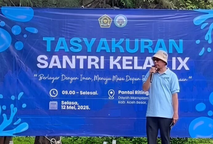 Santri MTsS Tgk. Chiek Oemar Diyan Rayakan Tasyakuran Perpisahan