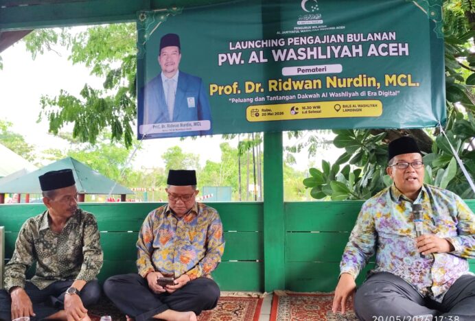 PW Al Washliyah Aceh Luncurkan Pengajian Pemuda, Perkuat Dakwah di Era Digital