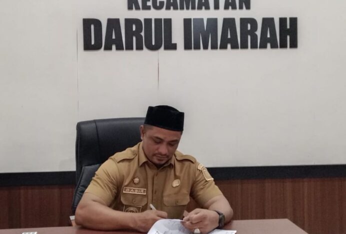 Camat Darul Imarah Minta Gampong Segera Siapkan Penjaringan Tuha Peut