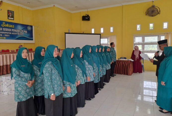 Camat Peukan Bada Lantik Pengurus TP-PKK Kecamatan Periode 2026-2031