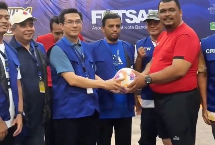 Ketua DPRK Banda Aceh Buka Turnamen Futsal AFK Cup
