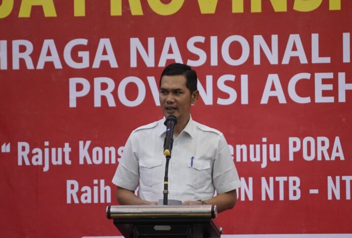 Tata Kelola Olahraga Aceh Raih Prestasi, Sekda Buka Rakerprov KONI Aceh