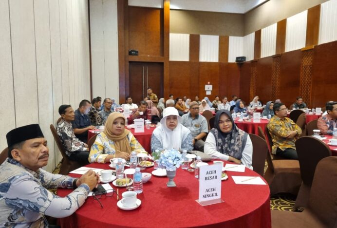 Plt Kadisdikbud Aceh Besar Ikuti Rakortek Perencanaan Pemenuhan SPM Pendidikan