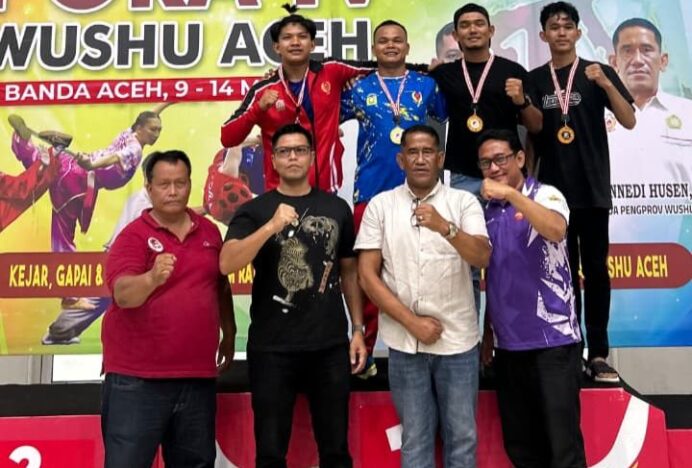 Empat Atlet Wushu Aceh Besar Lolos PORA, Dua Raih Medali Emas di Pra Kualifikasi