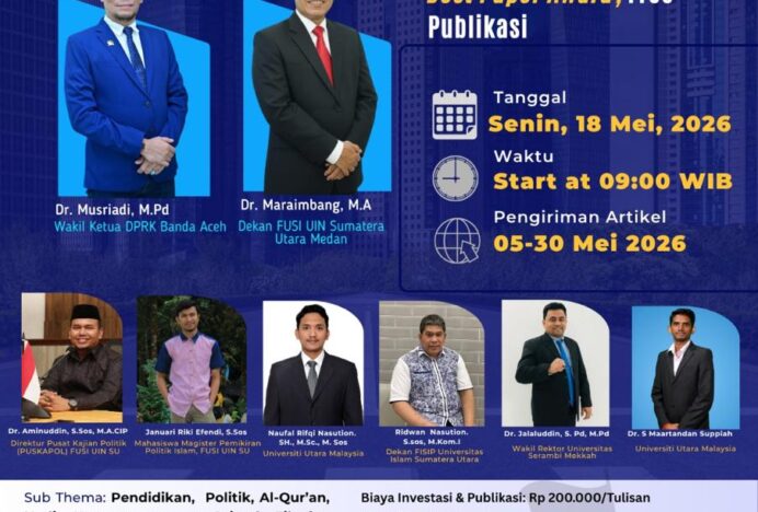 Wakil Ketua DPRK Banda Aceh Jadi Narasumber Seminar Internasional di UINSU Medan