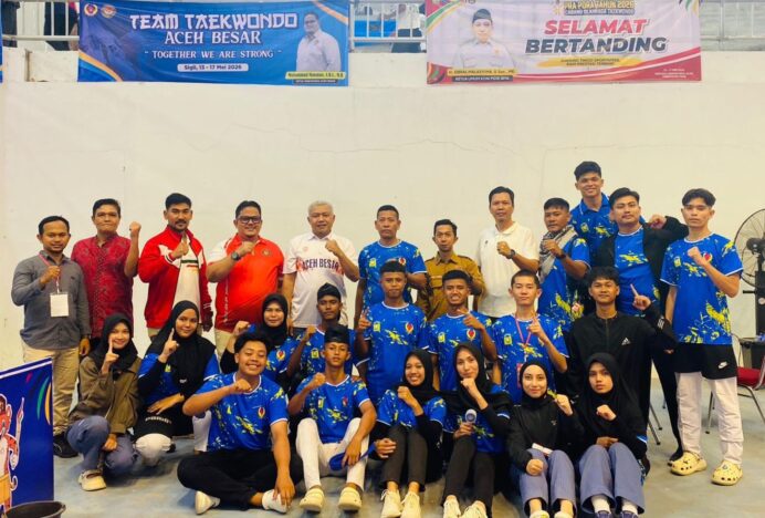 Ketua KONI Aceh Besar Apresiasi Prestasi Taekwondo Raih Juara Umum Pra PORA 2026
