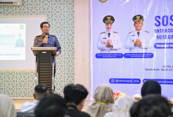 Kesbangpol Banda Aceh Gelar Sosialisasi Anti Narkoba, Ajak Semua Elemen Lindungi Generasi Muda